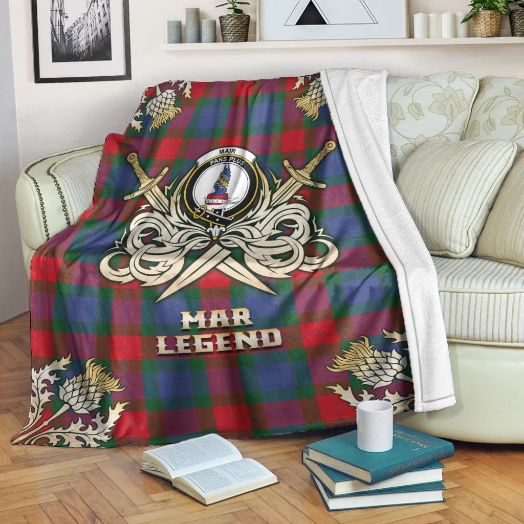 Mar Tartan Gold Courage Symbol Blanket