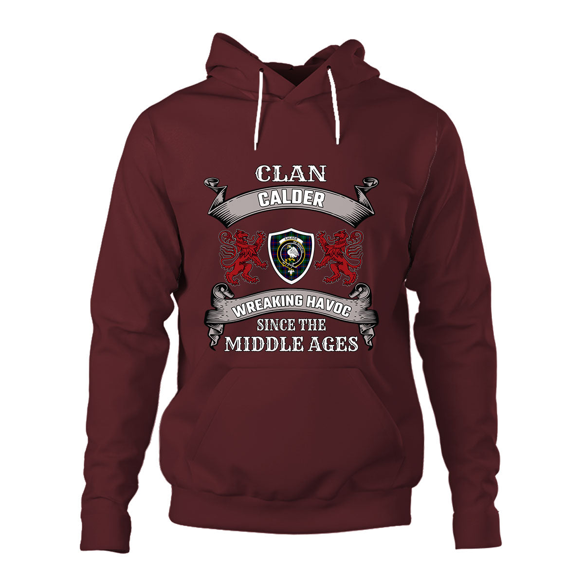 Calder Family Tartan - 2D Unisex Hoodie