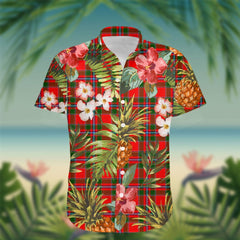 Maule Tartan Hawaiian Shirt Hibiscus, Coconut, Parrot, Pineapple - Tropical Garden Shirt