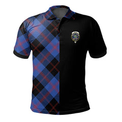 Maule Tartan Polo Shirt Half of Me - Cross Style