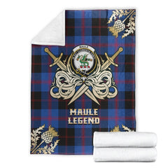 Maule Tartan Gold Courage Symbol Blanket