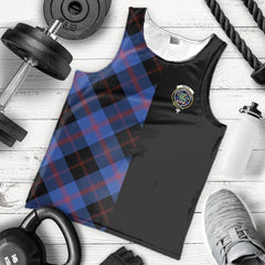 Maule Tartan Crest Men's Tank Top - Cross Style