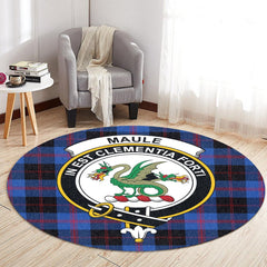 Maule Tartan Crest Round Rug