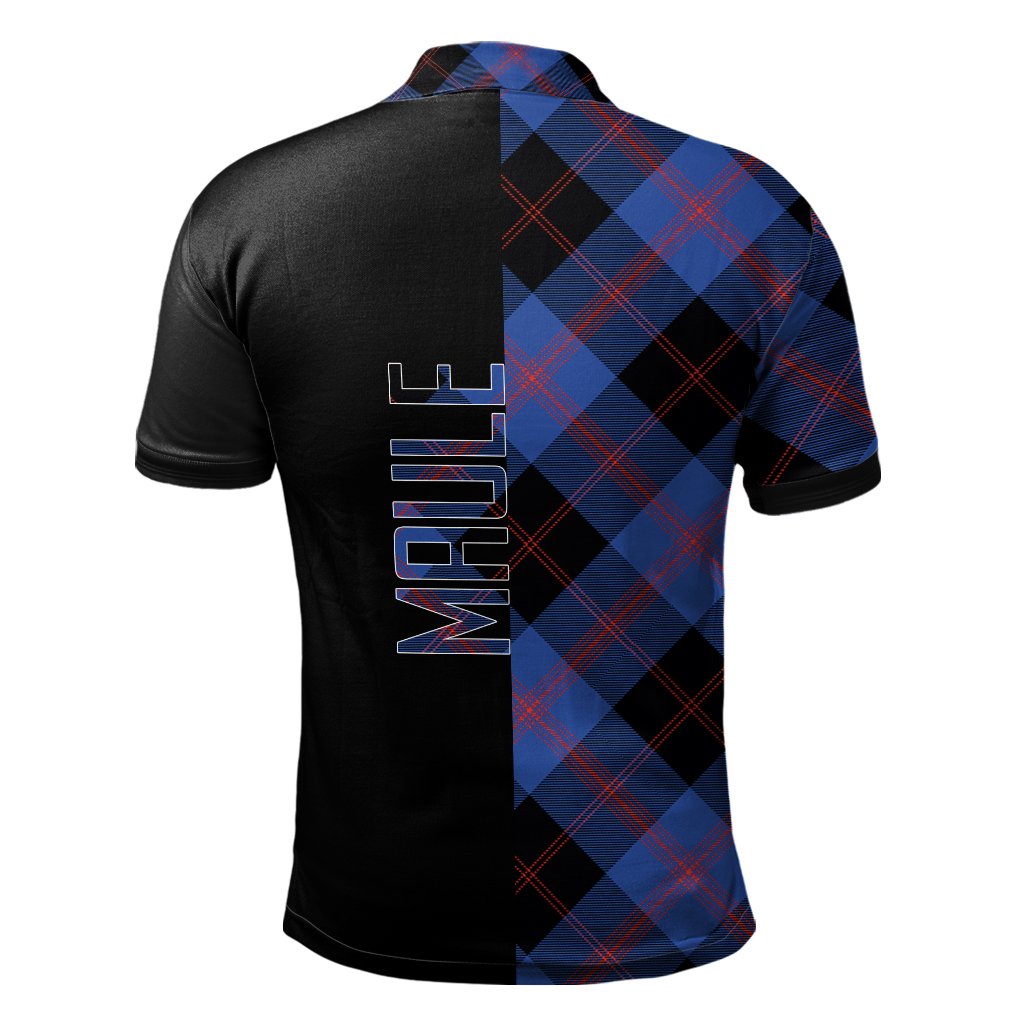 Maule Tartan Polo Shirt Half of Me - Cross Style