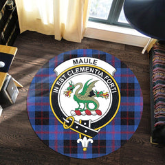 Maule Tartan Crest Round Rug