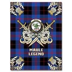 Maule Tartan Gold Courage Symbol Blanket