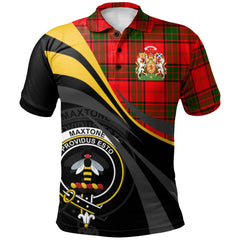 Maxtone Tartan Polo Shirt - Royal Coat Of Arms Style