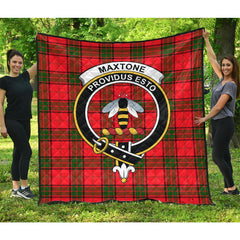 Maxtone Tartan Crest Quilt