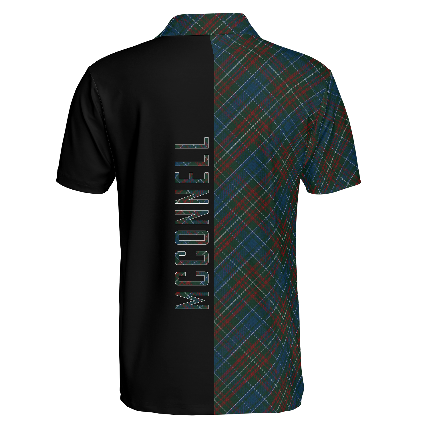 McConnell Tartan Polo Shirt Half of Me - Cross Style