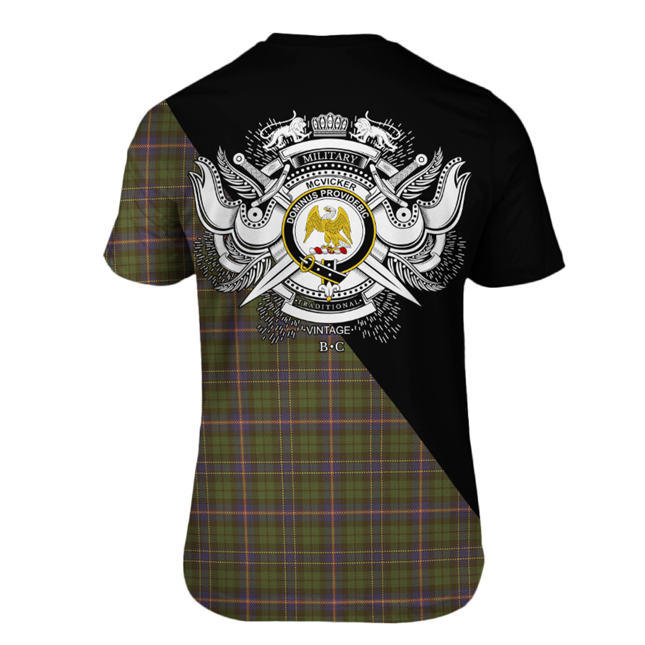 McVicker Tartan - Military T-Shirt