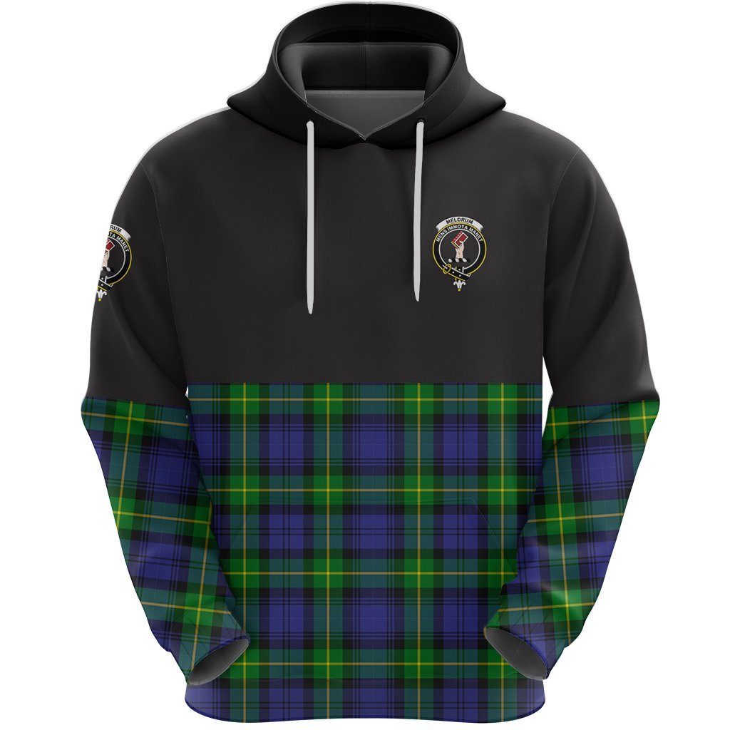 Meldrum Clan Half Of Tartan Hoodie