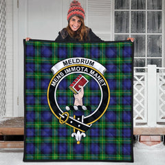 Meldrum Tartan Crest Quilt