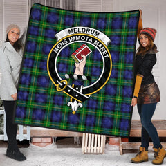 Meldrum Tartan Crest Quilt