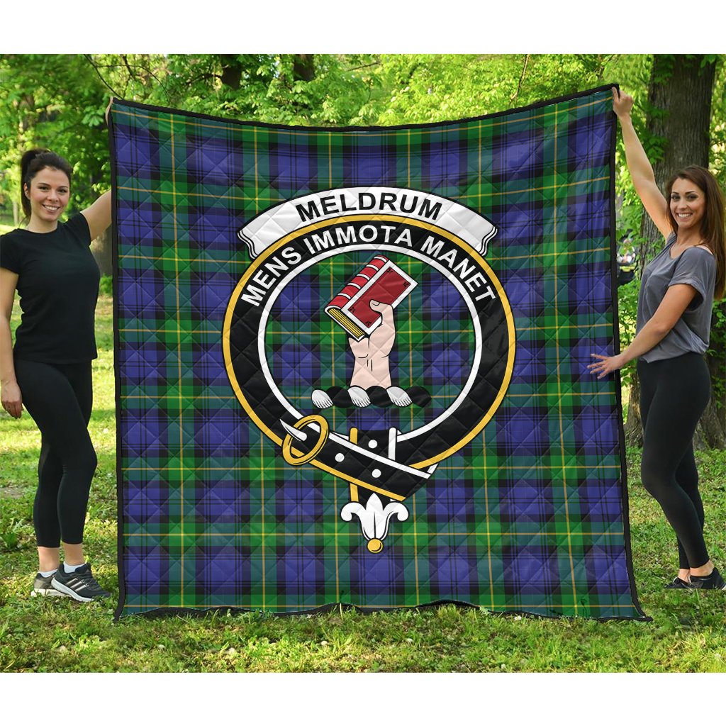 Meldrum Tartan Crest Quilt