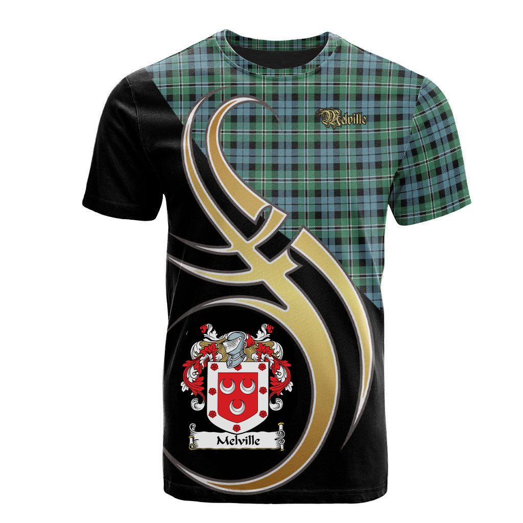 Melville Tartan Coat Of Arms T-shirt - Believe In Me Style