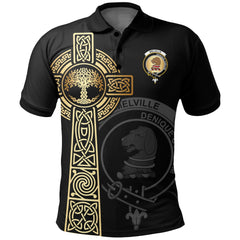 Melville Clan Unisex Polo Shirt - Celtic Tree Of Life