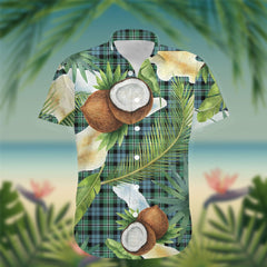 Melville Tartan Hawaiian Shirt Hibiscus, Coconut, Parrot, Pineapple - Tropical Garden Shirt