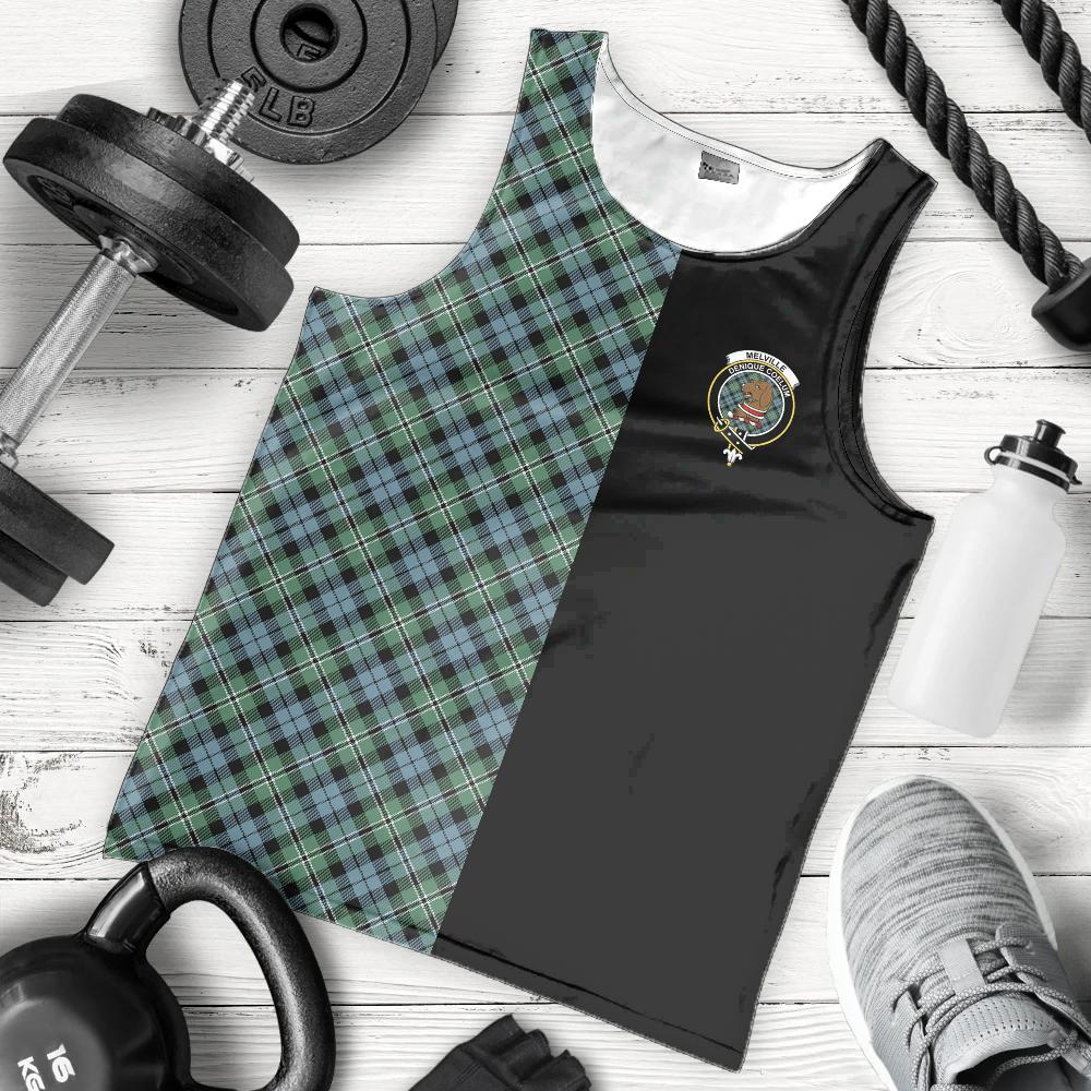 Melville Tartan Crest Men's Tank Top - Cross Style