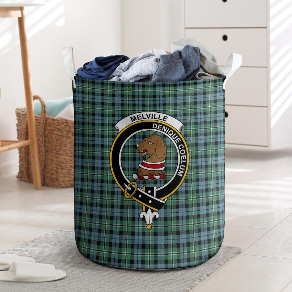 Melville Tartan Crest Laundry Basket