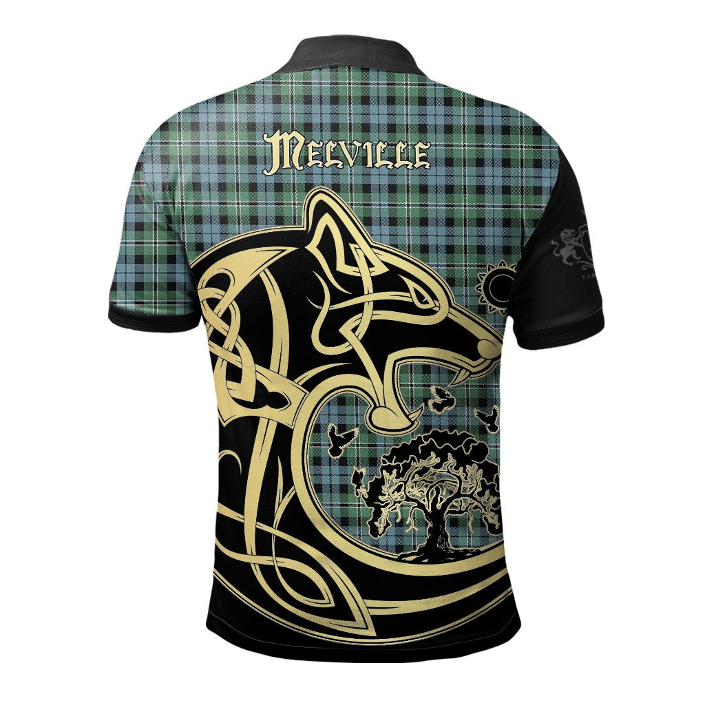 Melville Tartan Polo Shirt Viking Wolf