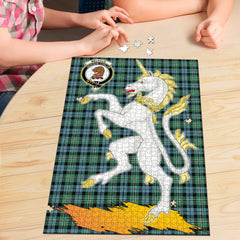 Melville Tartan Crest Unicorn Scotland Jigsaw Puzzles