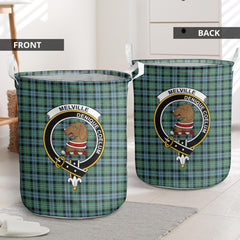 Melville Tartan Crest Laundry Basket