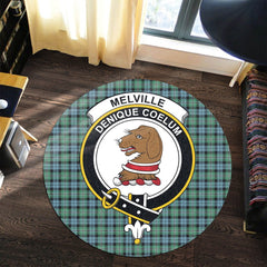 Melville Tartan Crest Round Rug