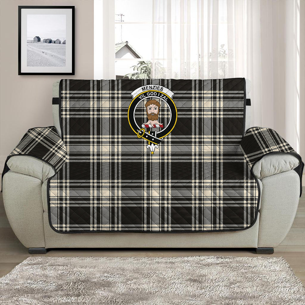 Menzies Black & White Ancient Tartan Crest Sofa Protector