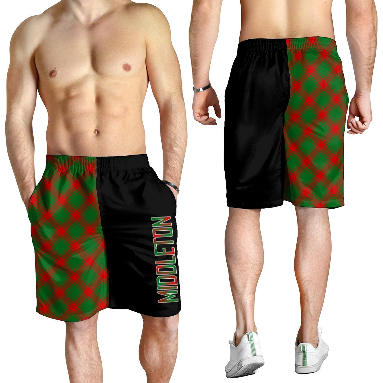 Middleton Modern Tartan Crest Men's Short - Cross Style