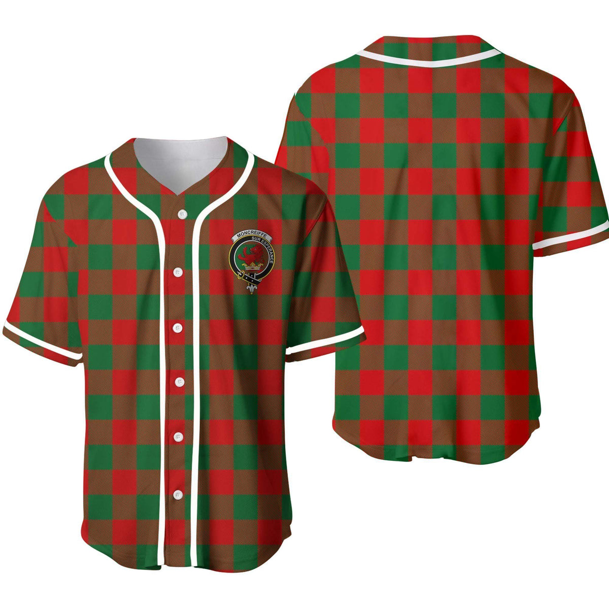 Moncreiffe Tartan Unisex Baseball Jersey