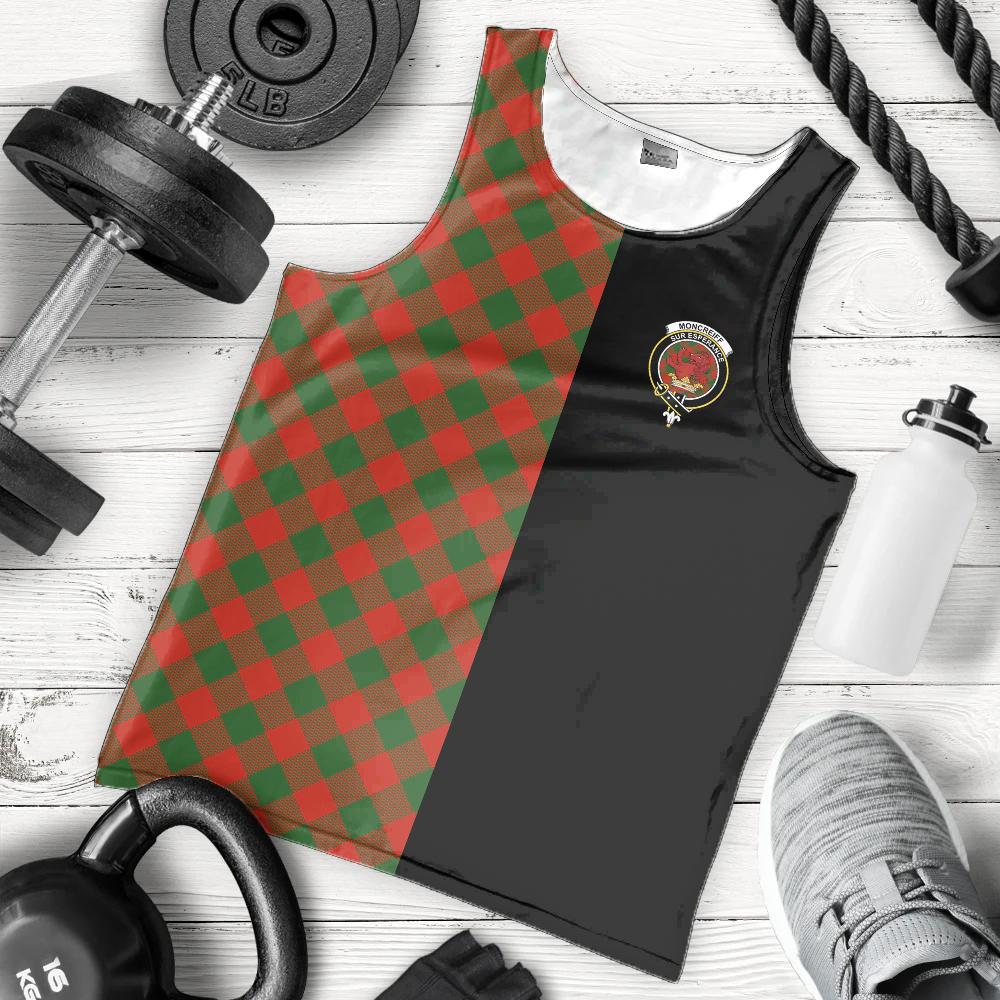 Moncrieff Tartan Crest Men's Tank Top - Cross Style