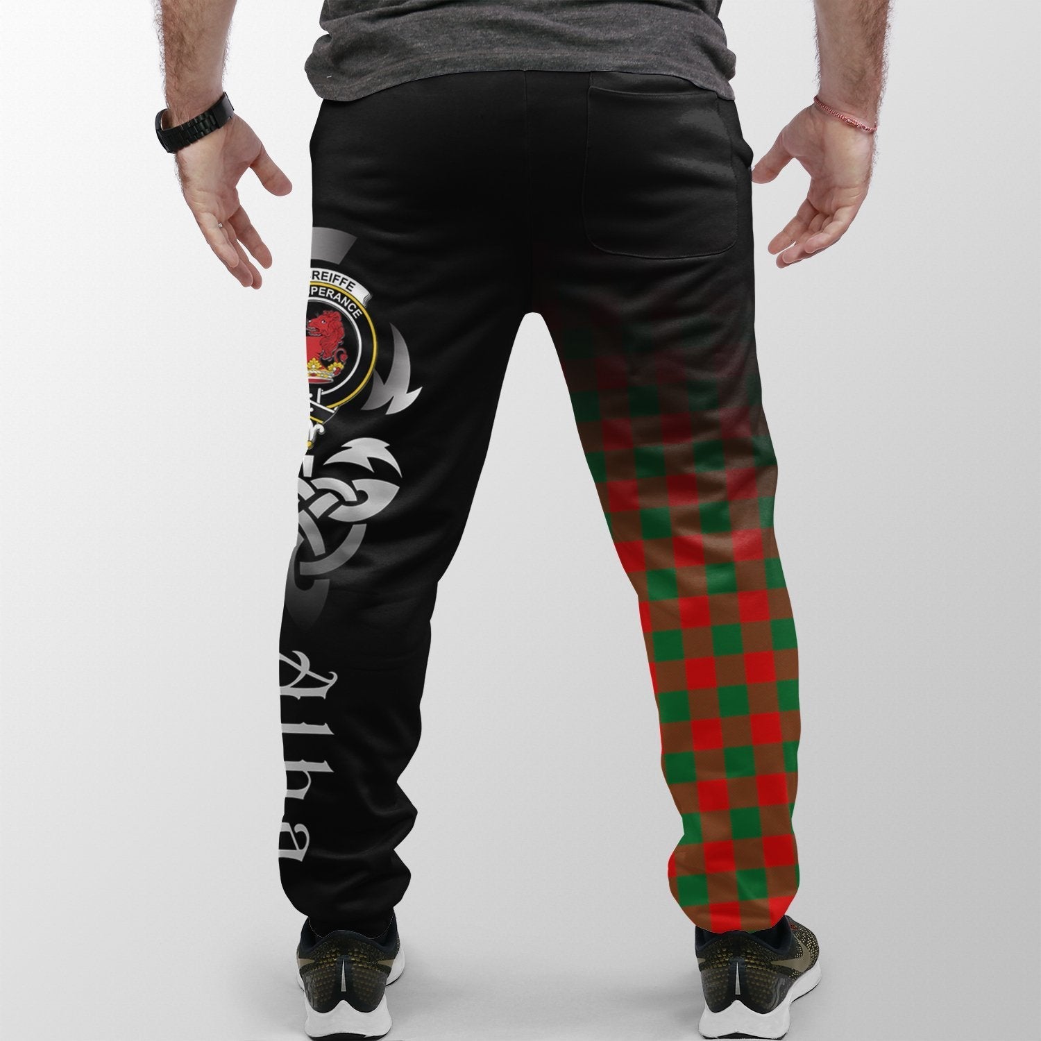 Moncrieffe Tartan Crest Jogger Sweatpants - Alba Celtic Style