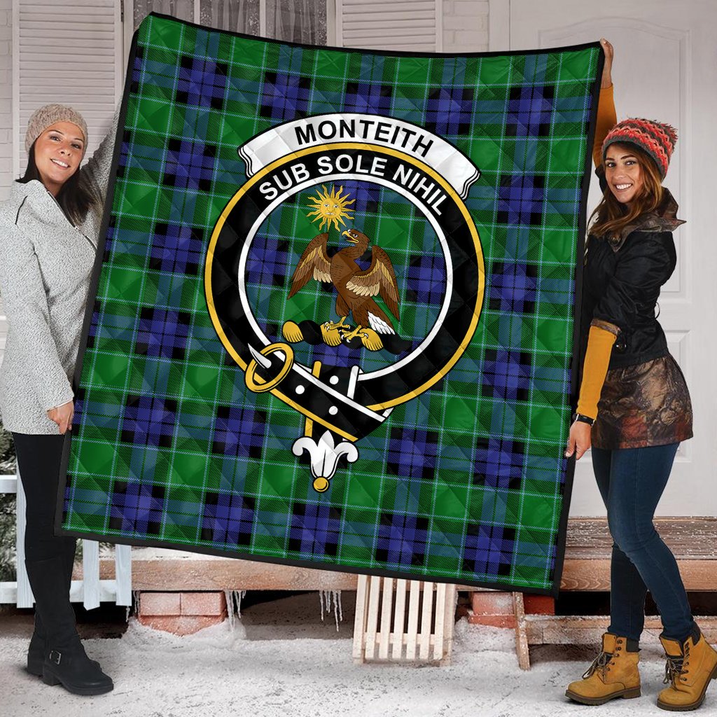 Monteith Tartan Crest Quilt