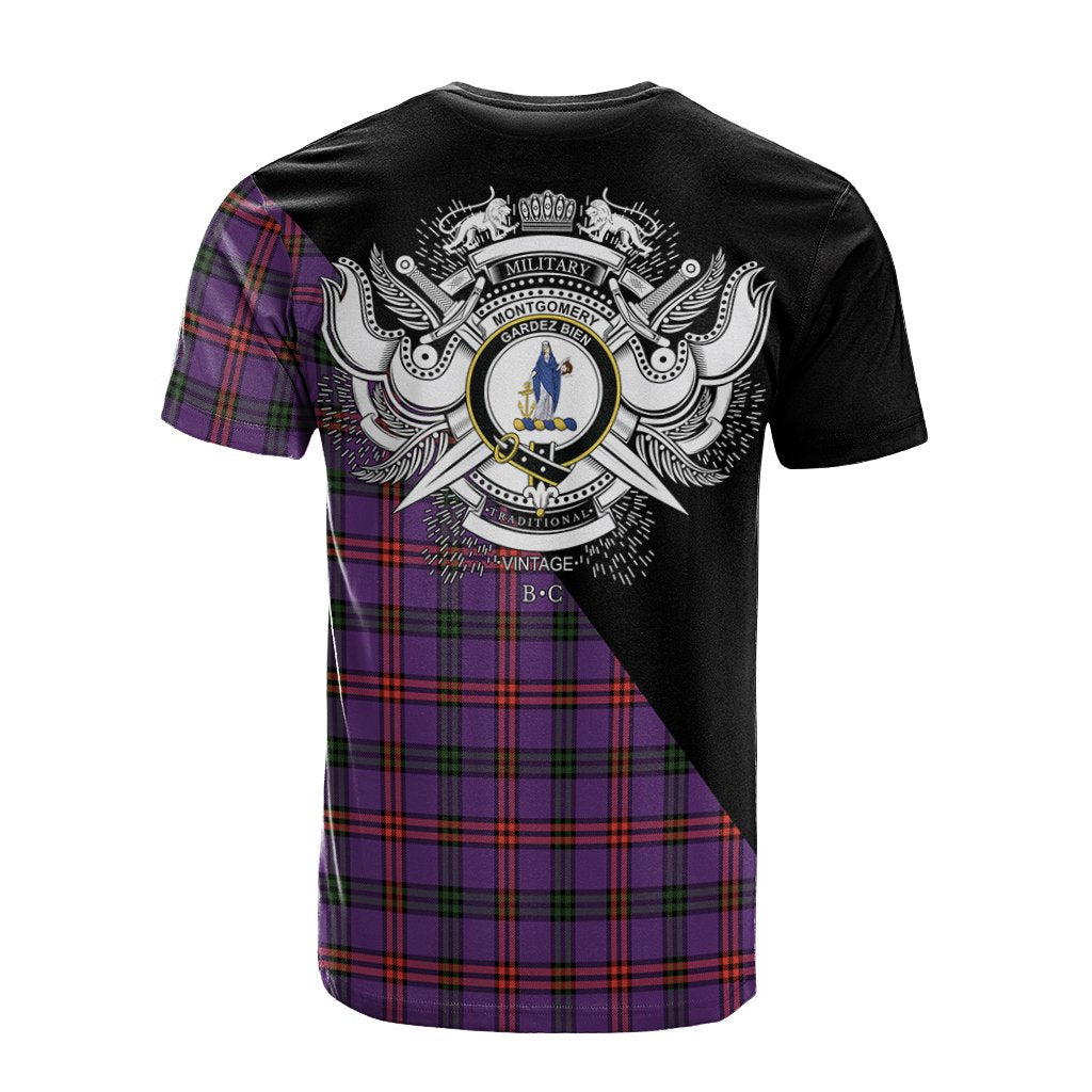 Montgomery Modern Tartan - Military T-Shirt