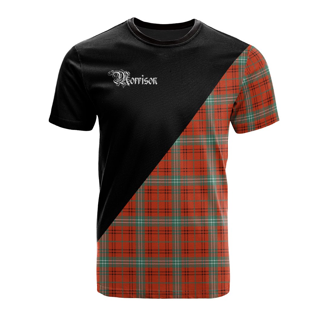 Morrison Red Ancient Tartan - Military T-Shirt