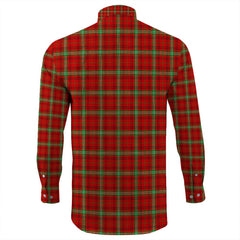 Morrison Red Modern Tartan Long Sleeve Button Shirt