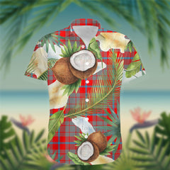 Moubray Tartan Hawaiian Shirt Hibiscus, Coconut, Parrot, Pineapple - Tropical Garden Shirt