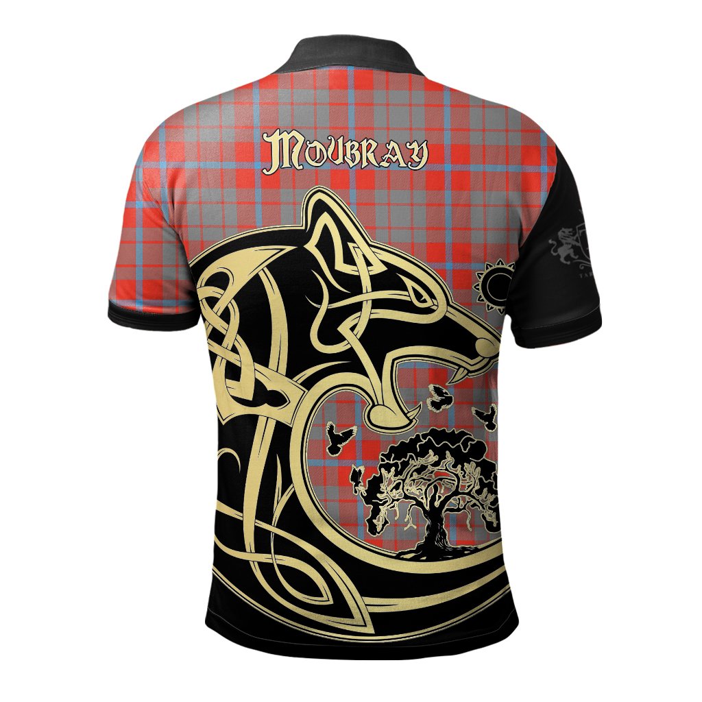 Moubray Tartan Polo Shirt Viking Wolf