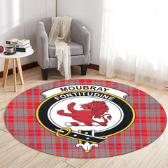 Moubray Tartan Crest Round Rug