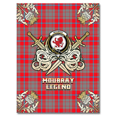 Moubray Tartan Gold Courage Symbol Blanket