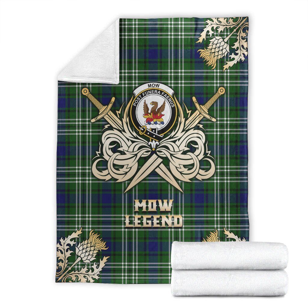 Mow Tartan Gold Courage Symbol Blanket