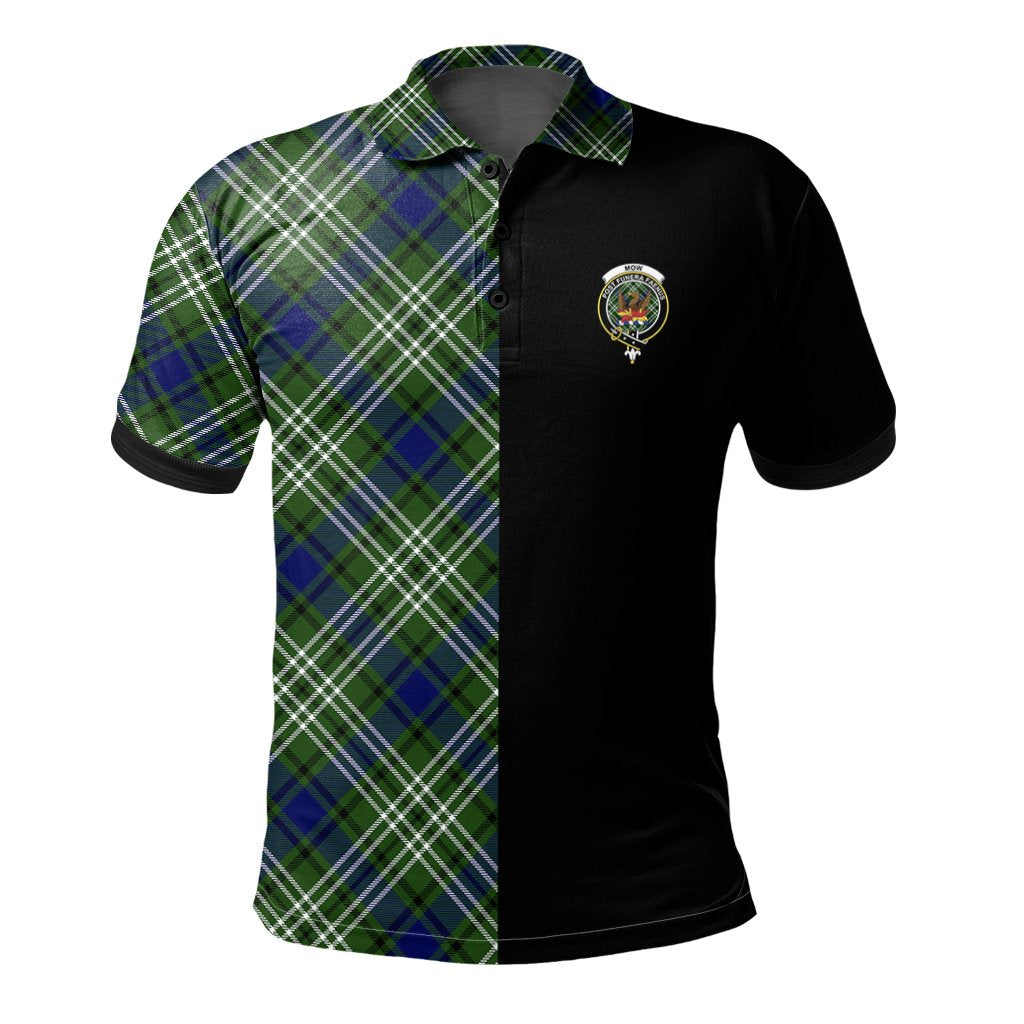 Mow Tartan Polo Shirt Half of Me - Cross Style