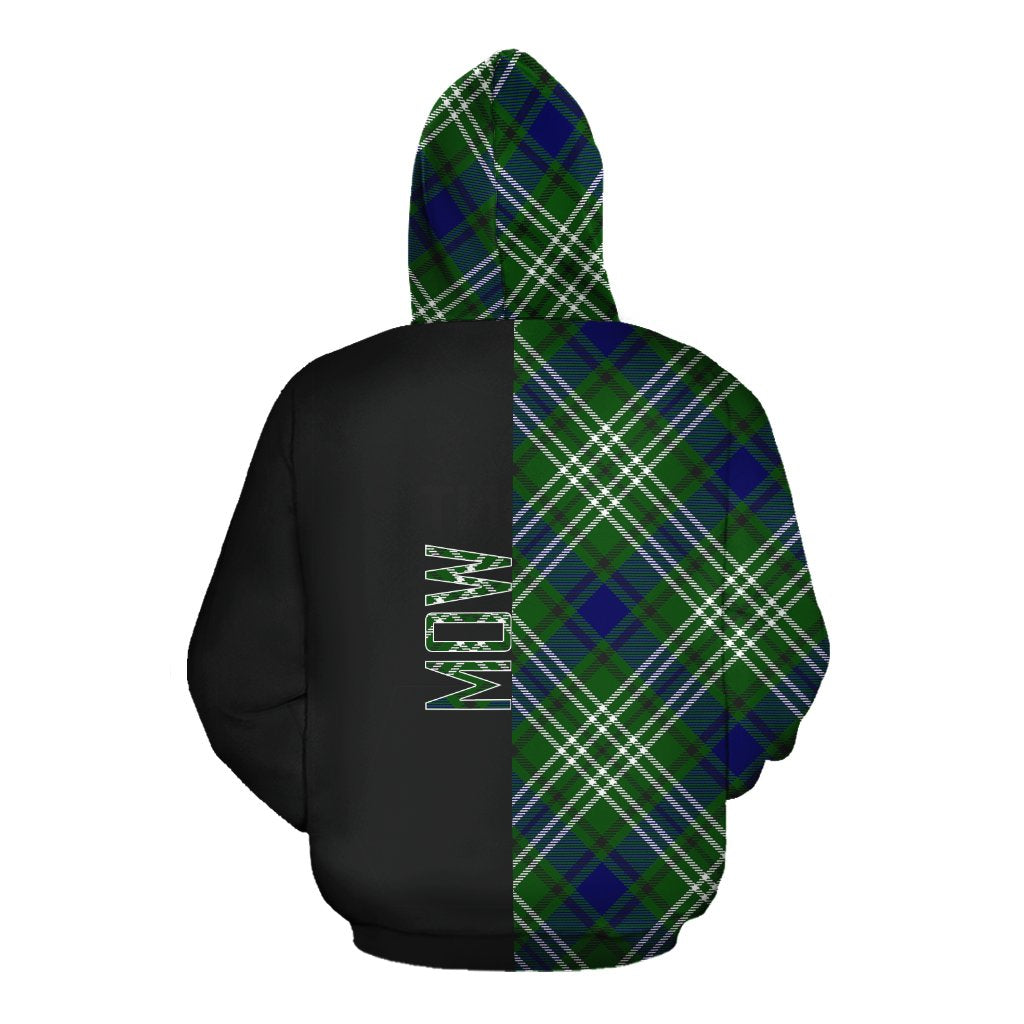 Mow Tartan Hoodie Half of Me - Cross Style