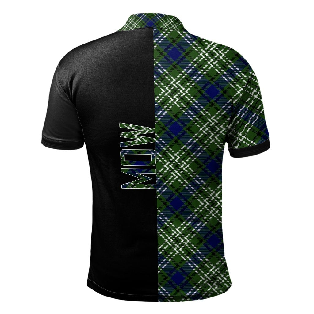 Mow Tartan Polo Shirt Half of Me - Cross Style