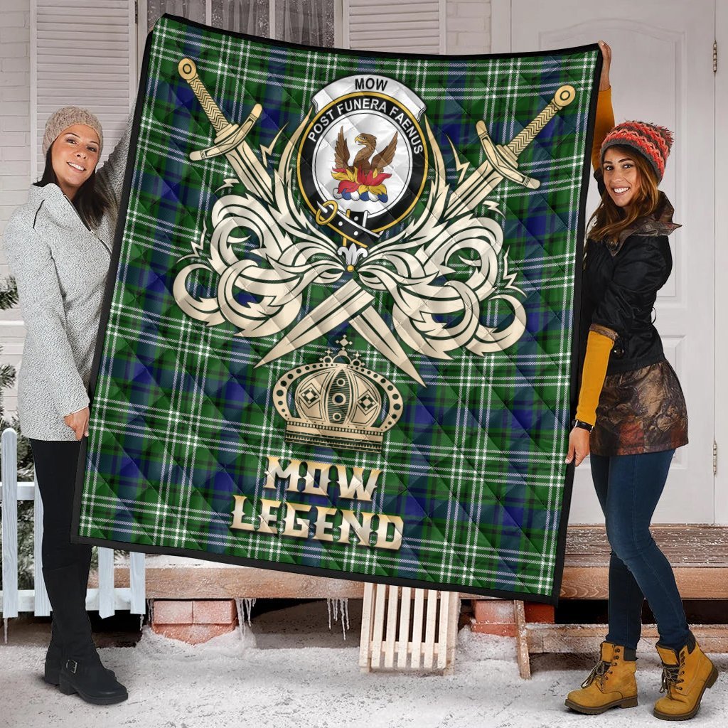 Mow Tartan Crest Legend Gold Royal Premium Quilt