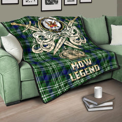 Mow Tartan Crest Legend Gold Royal Premium Quilt