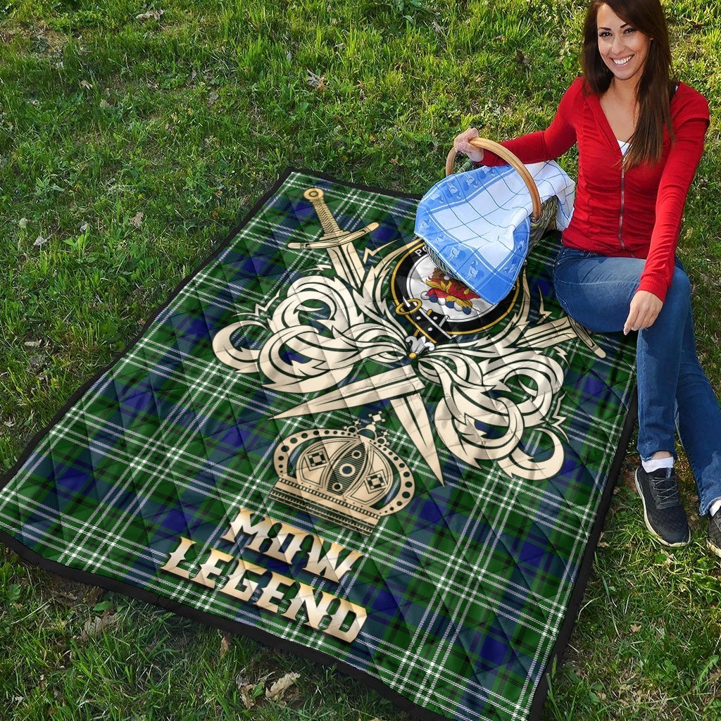 Mow Tartan Crest Legend Gold Royal Premium Quilt