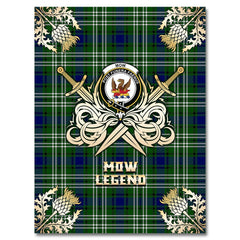 Mow Tartan Gold Courage Symbol Blanket