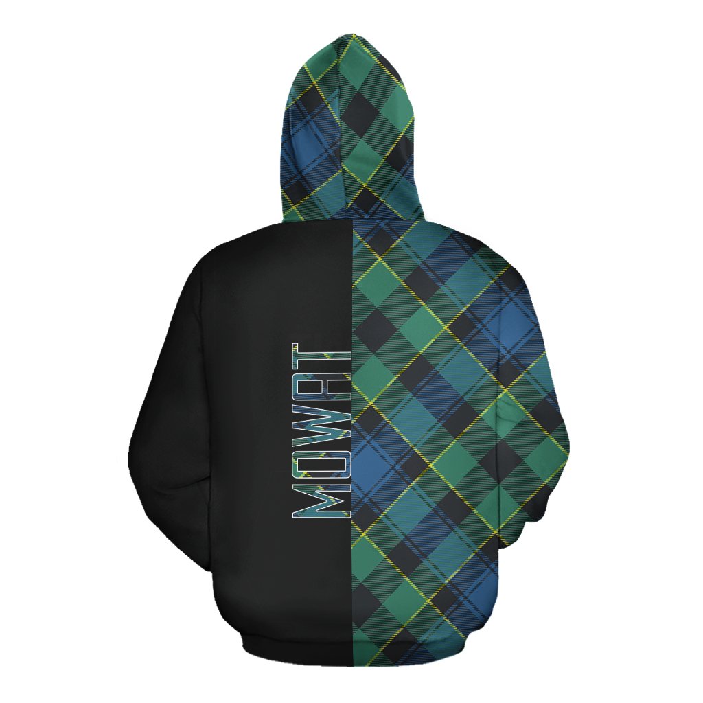 Mowat Tartan Hoodie Half of Me - Cross Style