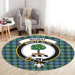 Mowat Tartan Crest Round Rug